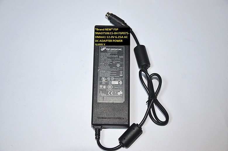 *Brand NEW* 9NA0750615-0H 12.0V 6.25A AC DC ADAPTER FSP FSP075-DMAA1 POWER SUPPLY
